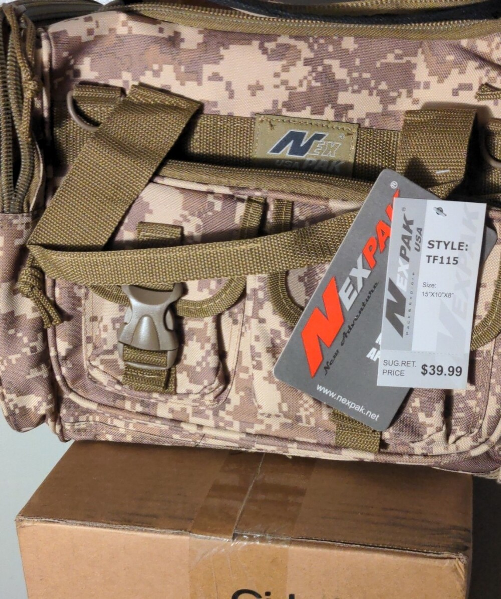 Men's Tactical Messenger Bag in Desert Camo